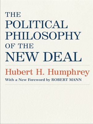 cover image of The Political Philosophy of the New Deal